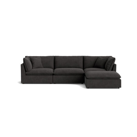 Chill Time 4-Piece Modular Sectional, Dark Shadow