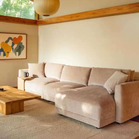 Soft Spot 3-Piece Modular Sectional Right, Cashew