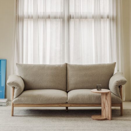 Pillow Talk Sofa, Warm Frost